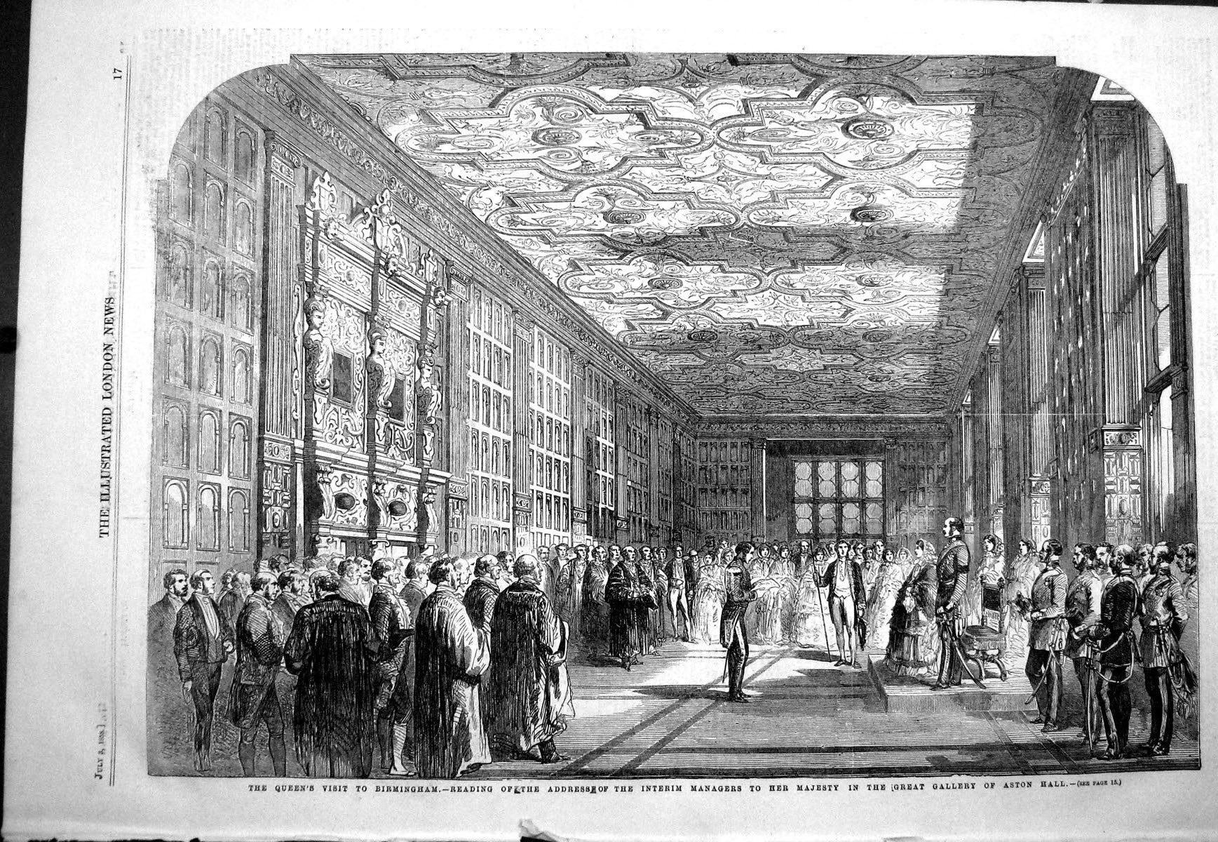 Old 1858 Queen Birmingham Reading Address Interim Managers Gallery As Victorian
