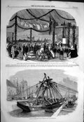 Old 1858 Accident Entry Lock India Docks Blackwall Prince Albert Vict Victorian