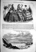Old 1858 Mucross Lake Lough Leane Killarney Ladies Fashion Dresses Ju Victorian