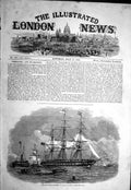 Old Antique Print 1858 Departure Gravesend War Troops India Ships Boats 19th