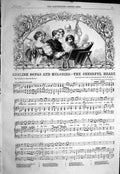 Old 1858 Sheet Music English Songs Melodies Cheerful Heart Charles Ma Victorian