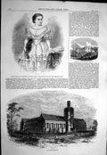 Old 1858 Melbourne University Mdlle. Humler Violinist Hospital Consum Victorian