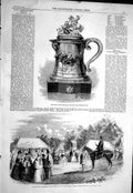 Old 1858 Royal Yacht Squadron Regatta Emperors Cup Fete Hamstead Orph Victorian