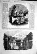 Old Antique Print 1858 Brahmin Students Trichinopoly Rock India Natives 19th