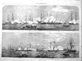Old 1858 Cherbourg Ships Fairy Napoleon Fairy Jena Royal Yacht Pera V 19th