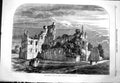 Antique Old Print 1858 Queen Leeds Visit Kirkstall Abbey Ruins Architecture