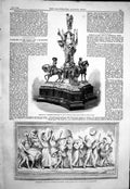 Old 1858 Bas-Relief Song Miriam Moses Mausoleum Edinburgh Testimonial Victorian