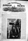 Original Old Antique Print 1858 Last Welsh Bard Llangollen Eisteddfod Victorian
