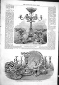 Old 1858 Testimonial Rev. Coleridge Etonians Capreol Plate Toronto Ca Victorian