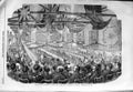 Old Antique Print 1859 Fete Children Artillery Regimental School Woolwich 19th
