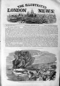 Original Old Antique Print 1859 View Valparaiso City Fire Pacific Seaport 19th