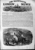 Old Antique Print 1859 Burns Centenary Alloway Auld Haunted Kirk Church 19th