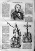 Original Old Antique Print 1859 Ross Scotsburn Victoria Bridge Rosshire Pechell