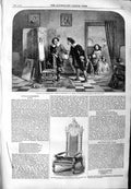 Original Old Antique Print 1859 Vandyke Frank Hals Poet Burns Press Chair 19th