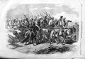 Original Old Antique Print 1859 Tantia Topee' Siery Siers War Army Horses 19th