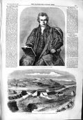 Old Antique Print 1859 Destruction Crinan Canal Dunardrie John Williams 19th