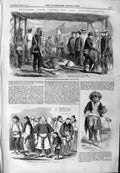 Original Old Antique Print 1859 China Canton Beggar Macao Plathoric Chinese 19th