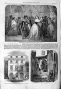 Old Antique Print 1859 Princess Theatre Much Ado Nothing Algiers Conduit 19th