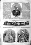 Original Old Antique Print 1859 Charles Edward Trevelyan Madras Womens Fashion