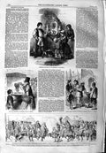 Old Antique Print 1859 Drinking Fountain Islington Bas-Relief Westminster 19th