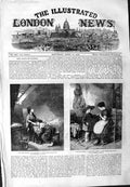 Original Old Antique Print 1859 Fine Art Ladies Praying Cut Finger Victorian