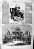 Original Old Antique Print 1859 Beddome Mayor Romsey Hants Kaiserbagh Lucknow