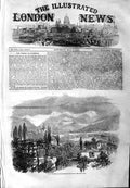Original Old Antique Print 1859 View Turin Seat Sardinian Monarchy Dora Riparia