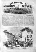 Original Old Antique Print 1859 War Siers French Troops Modane Savoy Victorian