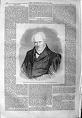 Original Old Antique Print 1859 Portrait Baron Alexander Vo 19th