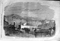 Original Old Antique Print 1859 War Boats Landing French Siers Genoa Victorian