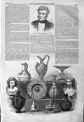 Original Old Antique Print 1859 Charles Robert Leslie Crystal Palace Art-Union