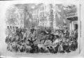 Old Antique Print 1859 War Reception Emperor Napoleon Place Alessandria 19th
