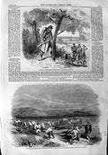Old Antique Print 1859 War Piedmontese Vidette Sardinian Army Alessandria 19th