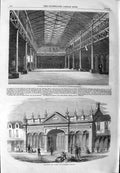 Original Old Antique Print 1859 Salisbury New Market Aldershott 19th