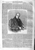 Original Old Antique Print 1859 Portrait David Cox Man 19th Century