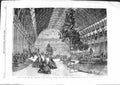Old Antique Print 1859 Fine Arts Exhibition Palace Industry Paris France 19th