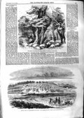 Original Old Antique Print 1859 Thunderstorm Sheep Hyde Park Encampment Woolmer