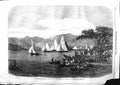 Original Old Antique Print 1859 Windermere Regatta Yachts Mr. Aufrere'S Cup