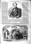 Original Old Antique Print 1859 Charles Kean Olympic Theatre Payable On Demand