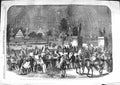 Old Antique Print 1859 Fetes Paris Fireworks Illuminations Champ De Mars 19th