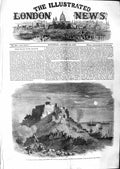 Old Antique Print 1859 Queen Jersey Moonlight Mont Orgeuil Castle Anchor 19th