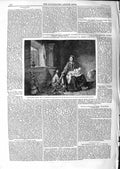 Old Antique Print 1859 Family House Scene Mother Baby Little Girl Haynes 19th