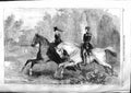 Antique Old Print *3770 1859 Prince Princess Frederick William Prussia Horses
