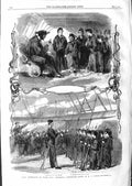 Original Old Antique Print 1859 Navay Instruction H.M.S Britannia Portsmouth