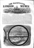 Original Old Antique Print 1859 Saloon Port Great Eastern Ship Dover England