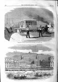 Original Old Antique Print 1859 Wheelhouse Great Eastern Ship Greenwich Thames