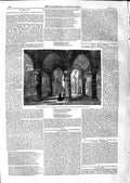 Original Old Antique Print 1859 Architecture Roslyn Chapel London Art Union