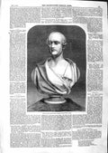 Old Antique Print 1859 Bust H.R.H. Prince Consort Royal Statue Sculpture 19th