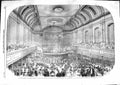 Original Old Antique Print 1859 Prince Consort Address Music Hall Aberdeen 19th