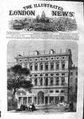 Old Antique Print 1859 Life Association Office Scotland Princes Edinburgh 19th
